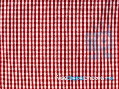 Red Square Fabric Pattern Stock Photo