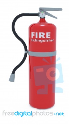 Red Tank Of Fire Extinguisher Stock Image