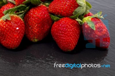 Red Tasty Strawberries Stock Photo