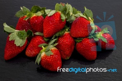 Red Tasty Strawberries Stock Photo