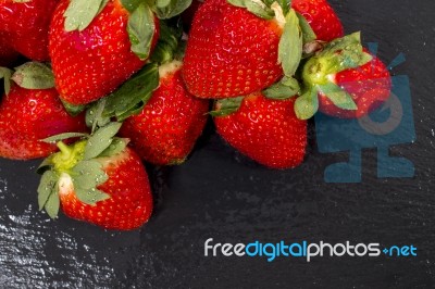 Red Tasty Strawberries Stock Photo