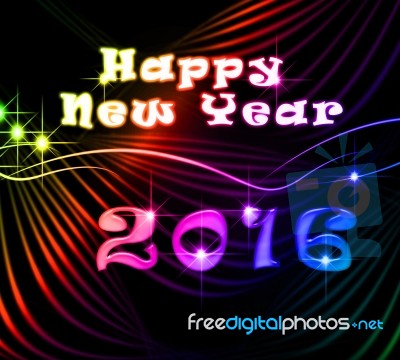 Red & Violet 2016 Stock Image