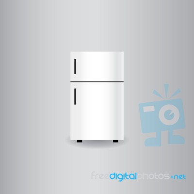 Refrigerator Flat Icon   Illustration  Stock Image