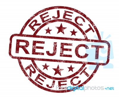 Reject Stamp Stock Photo