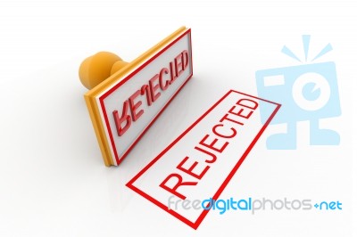 Rejected Stamp Stock Image