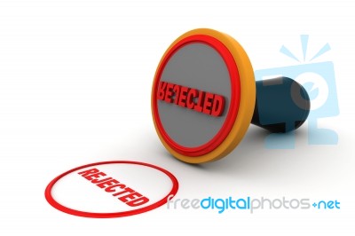Rejected Stamp Stock Image
