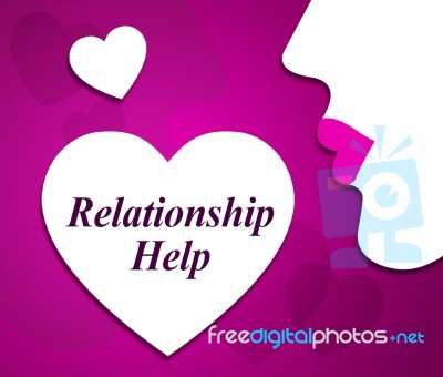 Relationship Help Shows Find Love And Adoration Stock Image