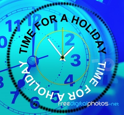 Relax Holiday Shows Go On Leave And Break Stock Image