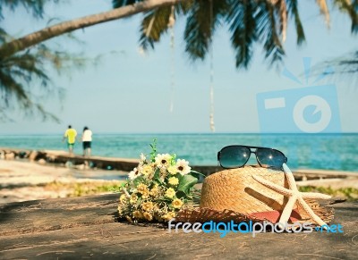 Relax On The Beach Stock Photo