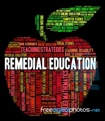 Remedial Education Indicates Study Learning And Learned Stock Image