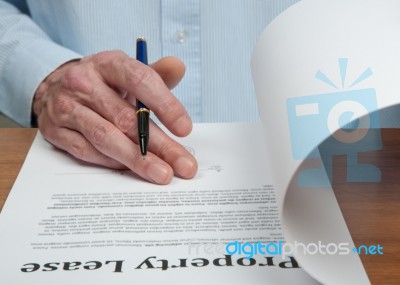 Rent Contract Stock Photo