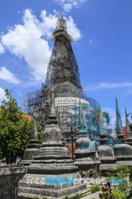 Repair Pagoda Stock Photo