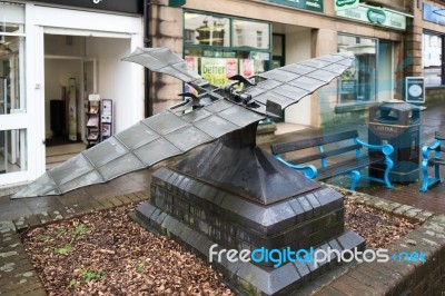 Replica Of Stringfellow's Aeroplane Flown In Chard 1848 Stock Photo