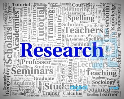 Research Word Showing Explore Text And Study Stock Image