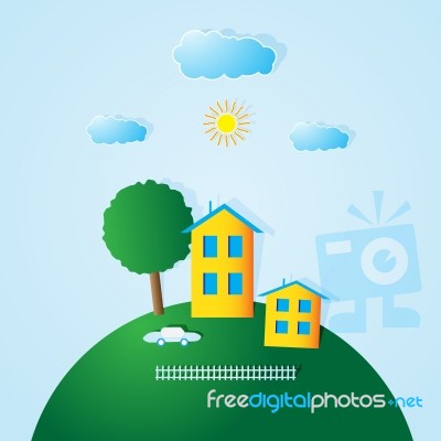 Residential House Stock Image