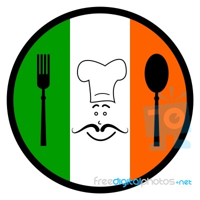 Restaurant Ireland Shows Food Brasserie And Dining Stock Image
