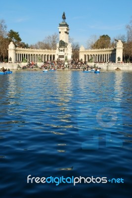 Retiro Park Stock Photo