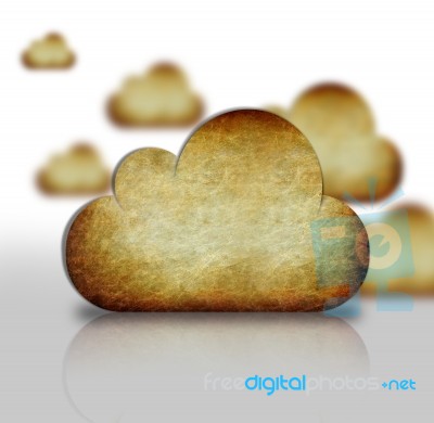 Retro Clouds Stock Image