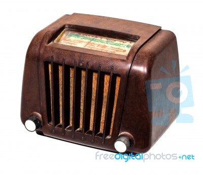 Retro Radio Stock Photo