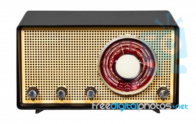 Retro Radio Stock Photo