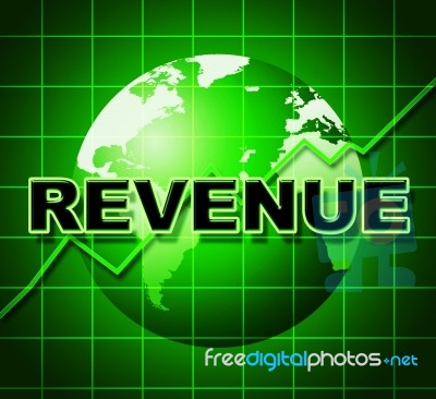 Revenue Graph Represents Income Graphs And Diagram Stock Image