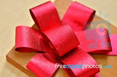 Ribbon Gift  Of Extra Time Stock Photo