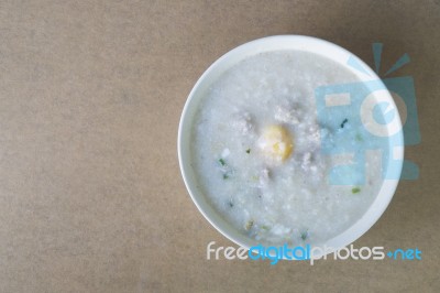 Rice Porridge Stock Photo