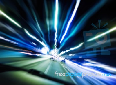 Riding Through The Night Stock Photo Riding Through The Night Stock Photo