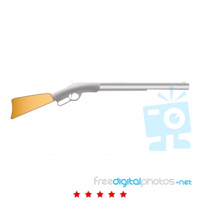 Rifle Icon .  Flat Style Stock Image