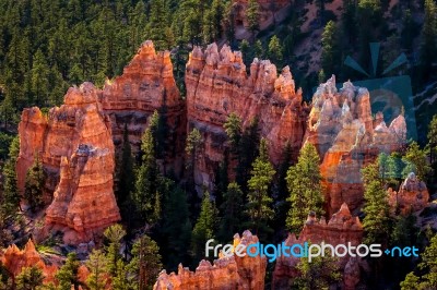 Ring Of Red Rocks Stock Photo