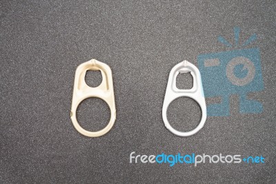Ring Pull Cans Opener Background Stock Photo