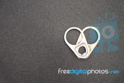 Ring Pull Cans Opener Background Stock Photo