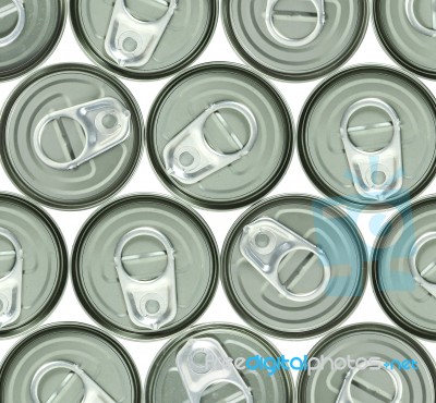 Ring Pull Of Cans Stock Photo