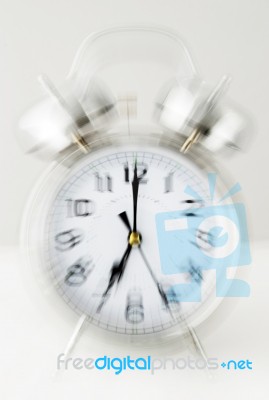 Ringing Alarm Clock Stock Photo