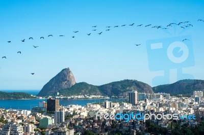 Rio De Janeiro, Sugarloaf Mountain Stock Photo