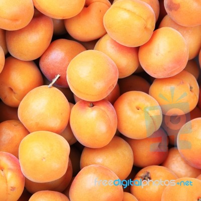 Ripe Fresh Peaches Stock Photo