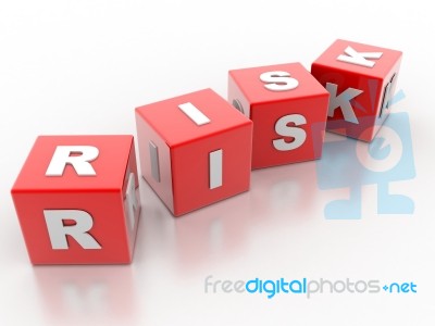 Risk Blocks  Stock Image