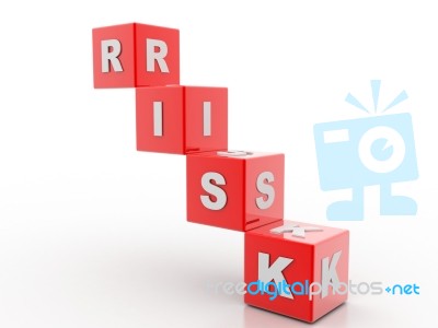 Risk Blocks  Stock Image