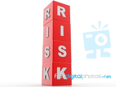 Risk Blocks  Stock Image