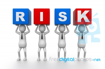 Risk Blocks Stock Image