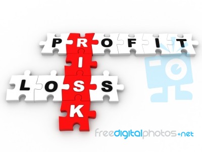 Risk Management Jigsaw Puzzle Stock Image