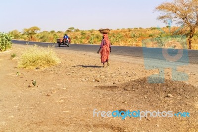Road In Sudan Stock Photo