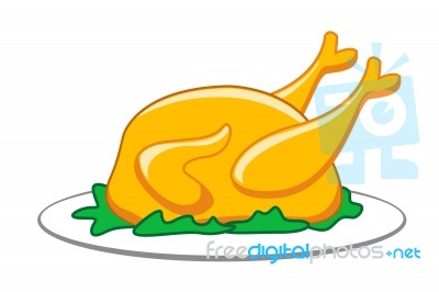 Roasted Chicken Stock Image