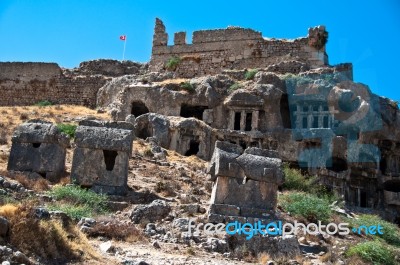 Rock Cut Tombs Stock Photo