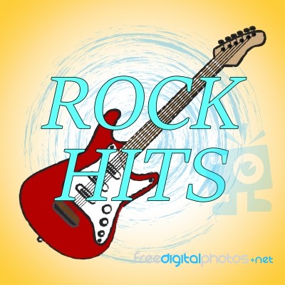 Rock Hits Shows Soundtrack Sound And Audio Stock Image