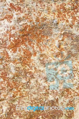 Rocks   And Red Orange Gneiss In The Wall Of Morocco Stock Photo