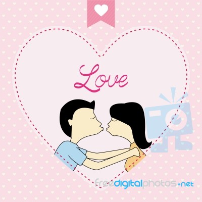 Romantic Card75 Stock Image