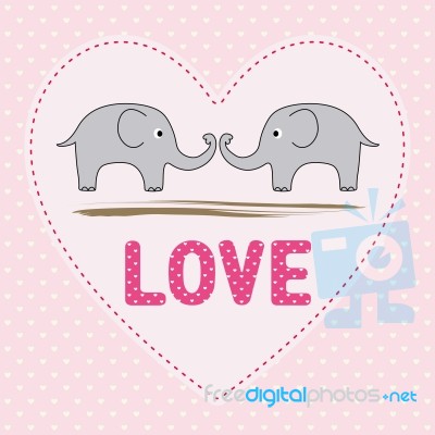 Romantic Card78 Stock Image