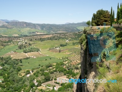 Ronda, Andalucia/spain - May 8 : View Of The Countryside From Ro… Stock Photo