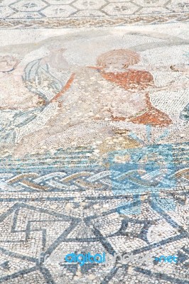 Roof Mosaic In The  City Morocco Africa And History Travel Stock Photo